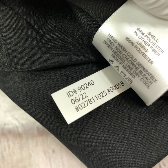 NWT Express Textured Clip Dot Tiered Trapeze Dress Size Small Black B247 -23 - Picture 15 of 16